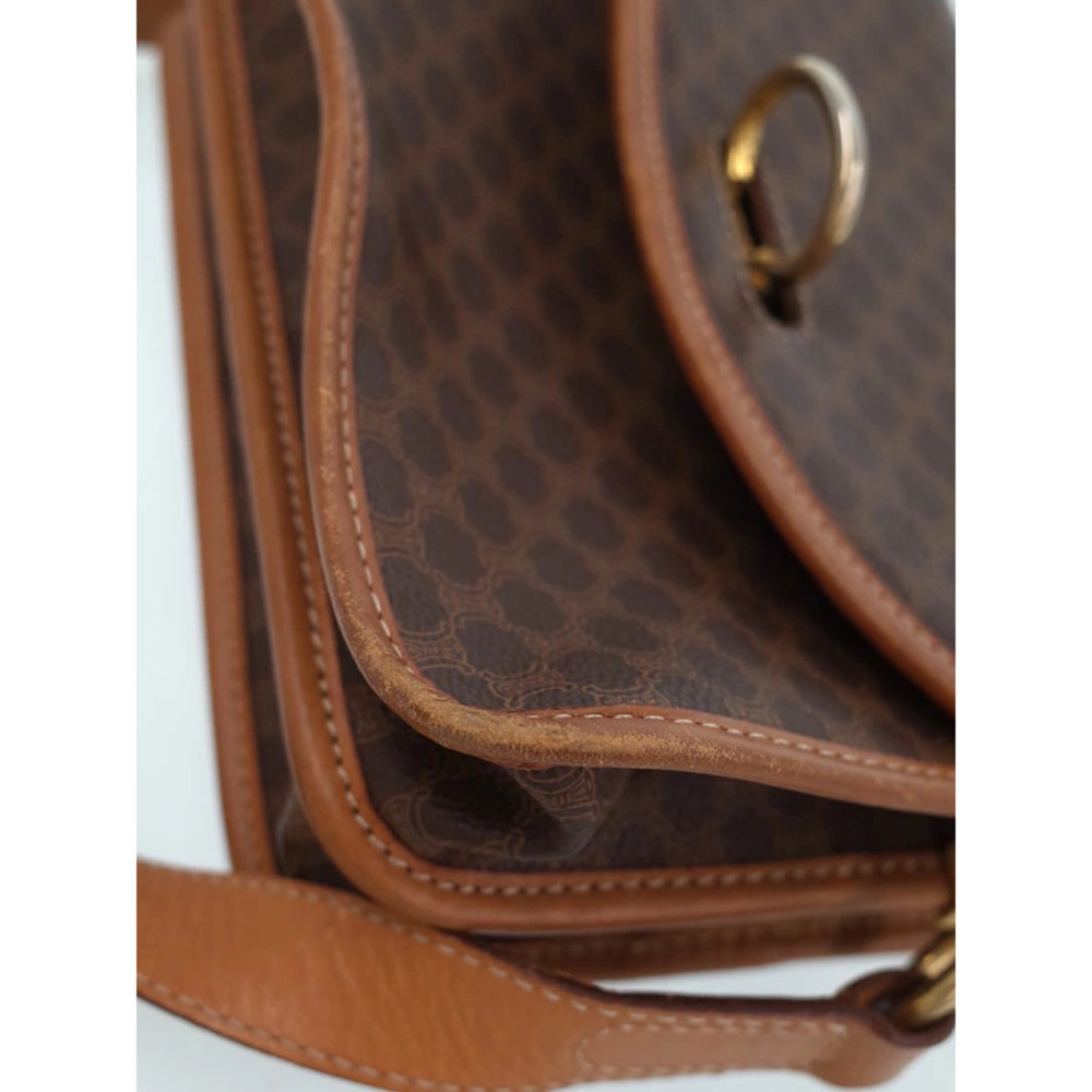 Celine Macadam Leather Shoulder Bag Brown - Picture 6 of 9
